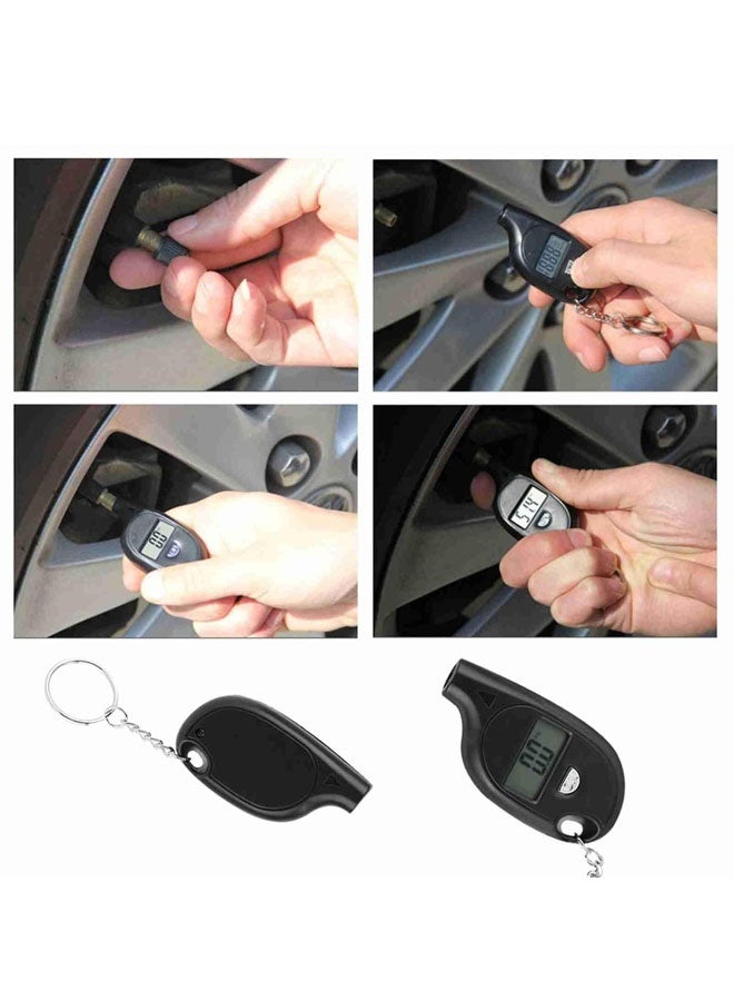 Digital Tire Pressure Gauge 5-150PSI, Mini Digital LCD Tire Gauge for Tire Pressure, Tyre Air Pressure Gauge Tester with Keychain, PSI, Kpa, Bar, Kg/cm² - Image 4